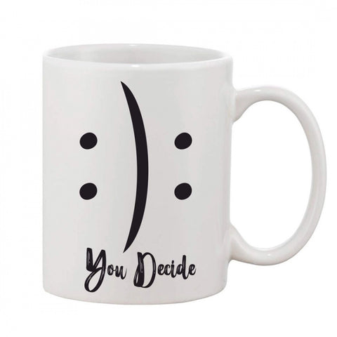 Generic Printed Ceramic Coffee Mug - 1 Pieces, White, 11oz