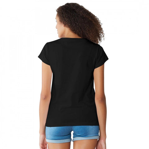 Generic Women's Cotton Western Wear T Shirt (Black)