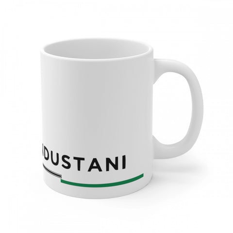 Generic Ceramic Dil Se Hindustani Printed Coffee Mug (Color: White, Capacity:330ml)