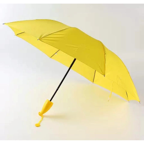 Generic Stylish Banana Shaped Mini Foldable Umbrella (Color: Assorted)