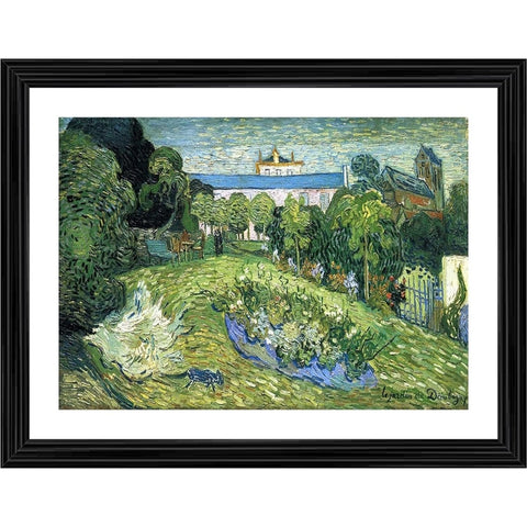 Generic Daubigny’s Garden 2 1890 Painting With Wood Photo Frame (Multicolor)