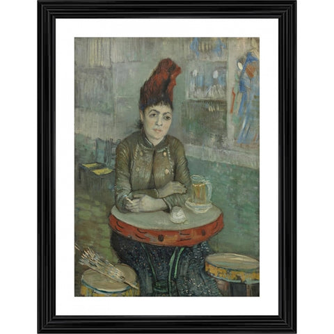 Generic Agostina Segatori in Le Tambourin 1887 Painting With Wood Photo Frame (Multicolor)