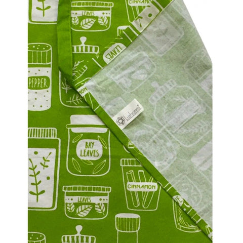 Generic Cotton Printed Aprons (Green, Size: 24x32 In)