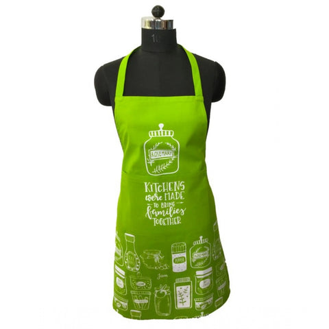 Generic Cotton Printed Aprons (Green, Size: 24x32 In)