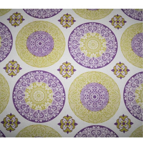 Generic Cotton Printed Curtains (Purple, Size: 54x90 In)