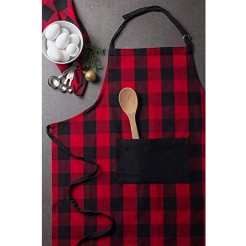 Generic Cotton Printed Aprons (Red, Size: 28x32 In)